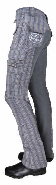 Kinder Jodhpurreithose  "Plaid Pocket" in Grau